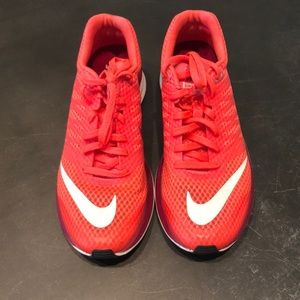 Pink Nike Lunarlon sneakers